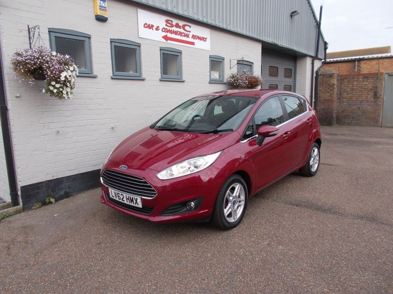 SOLD Red Ford Fiesta 2012 1.6 Zetec Powershift 5dr