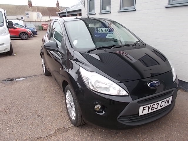 SOLD Ford KA 1.2 Zetec Hatchback 3dr Black, Petrol, Manual Euro 5 2013